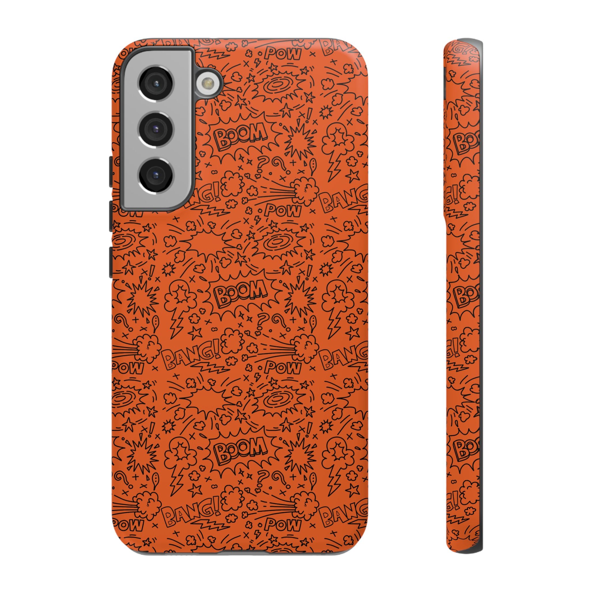 Wow Orange Tough Case for iPhone, Galaxy, or Google Pixel