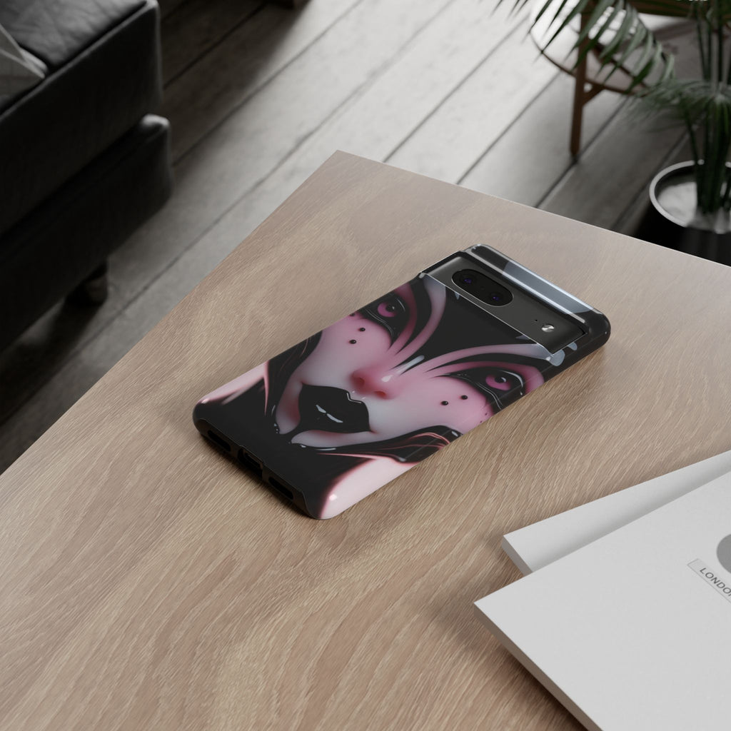 Pink Alien Tough Phone Case for iPhone, Galaxy, or Google Pixel