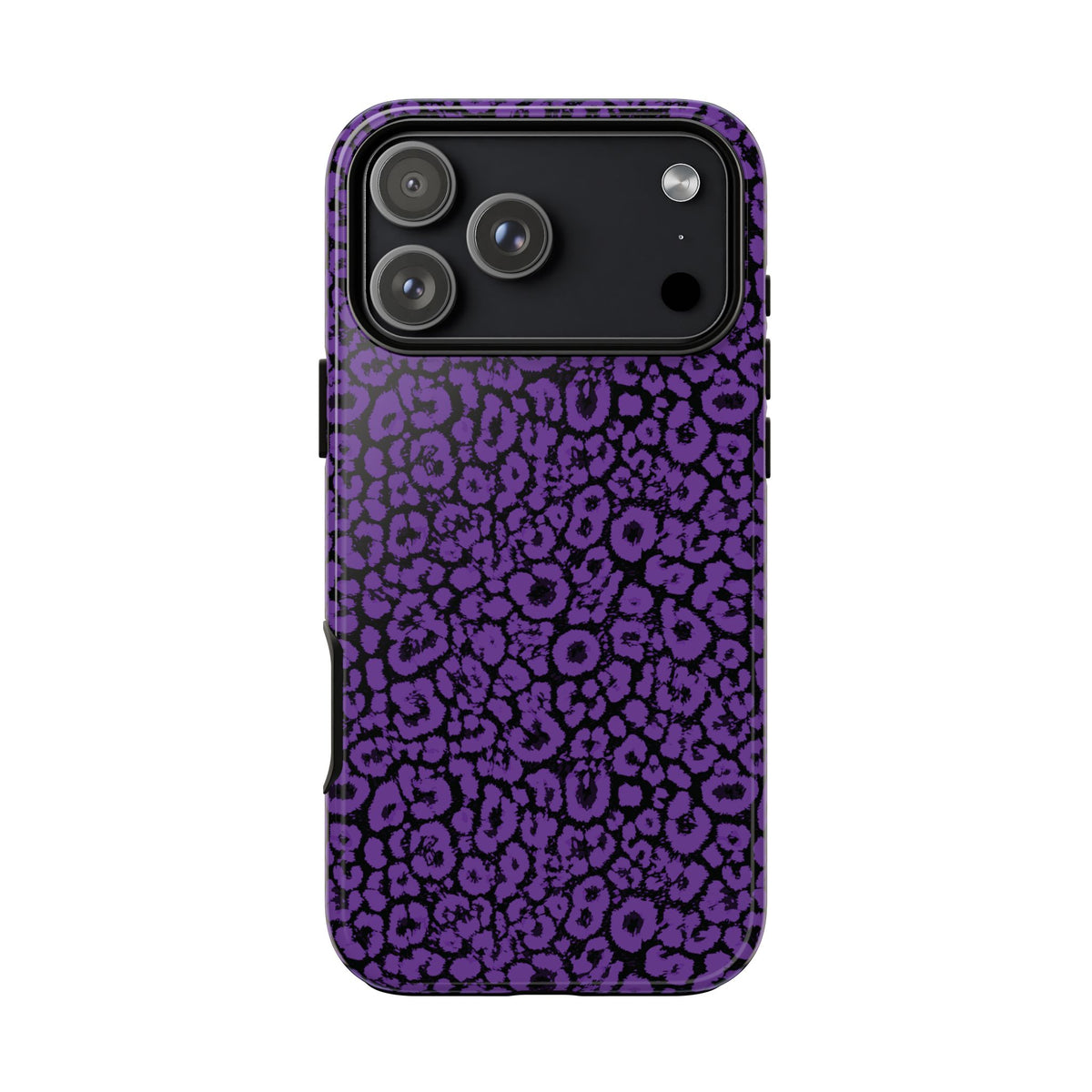 Purple Leopard Tough Case for iPhone, Galaxy or Google Pixel