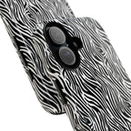 Black and White Zebra Print Tough Case iPhone, Galaxy and Google Pixel