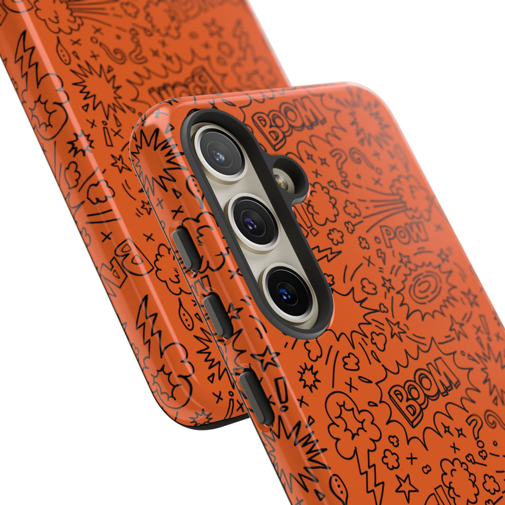 Wow Orange Tough Case for iPhone, Galaxy, or Google Pixel