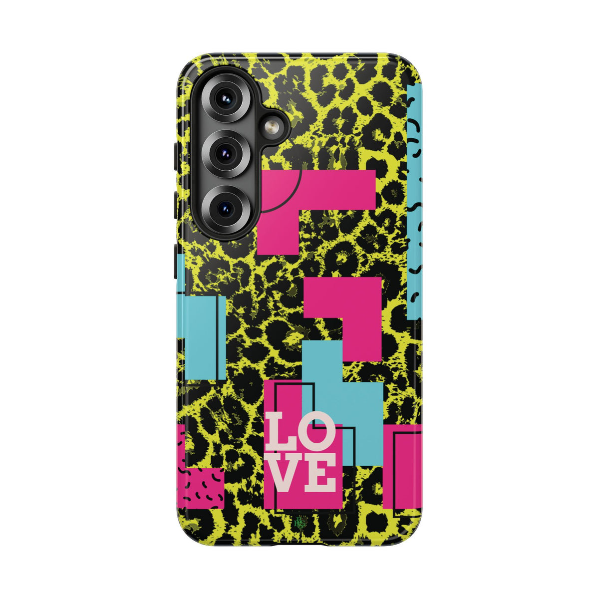 LOVE Neon Yellow RG Phone Case iPhone, Galaxy and Google Tough Cases