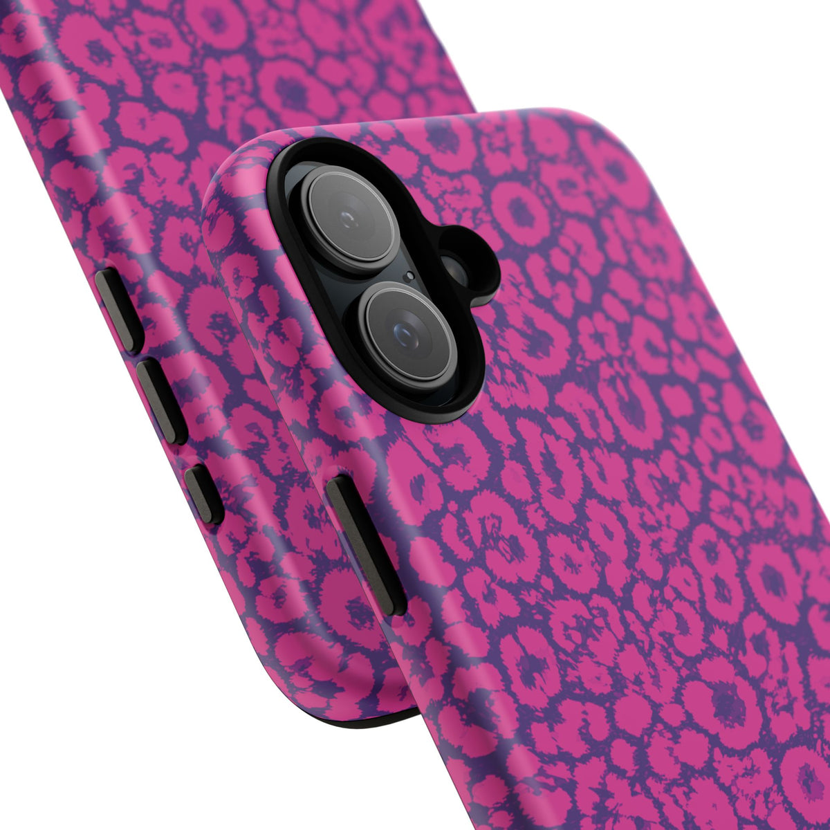 Pink Purple Leopard Tough Phone Case iPhone, Galaxy and Google Pixel