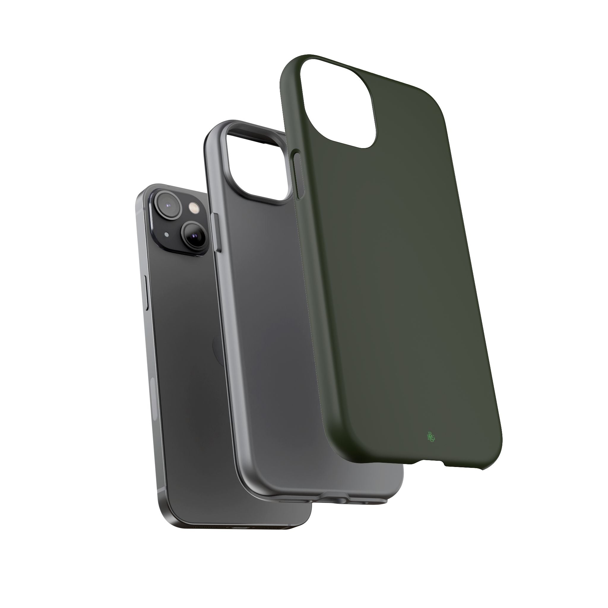 Olive Green Tough Phone Case for iPhone, Galaxy and Google Pixel