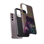 Purple Neon Lime Leopard Kz Tough Case for iPhone, Galaxy, or Google Pixel