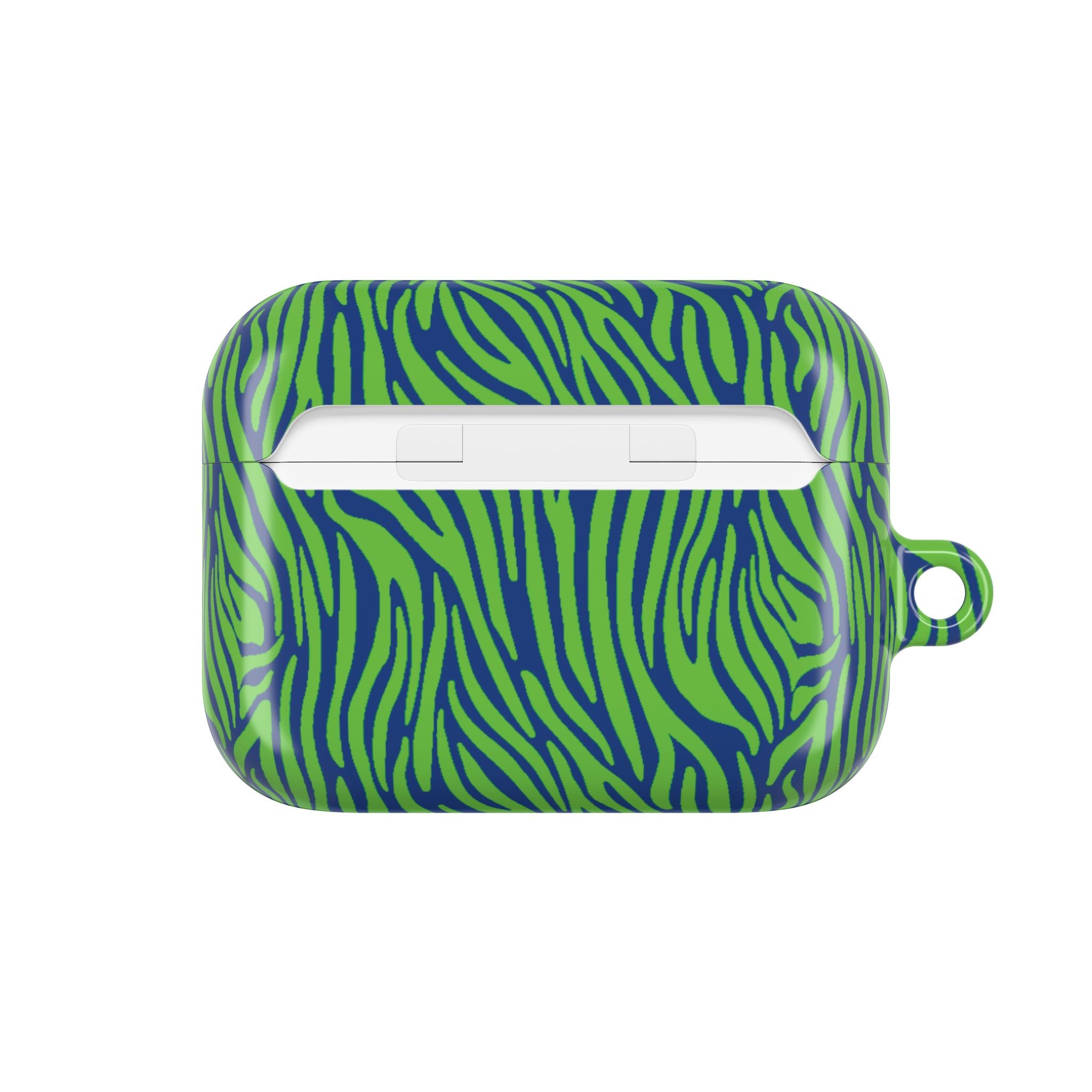 Blue and Green Zebra AirPod Cases