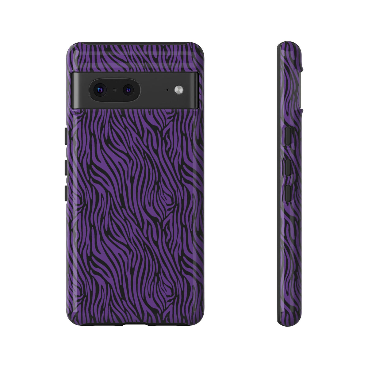 Purple Zebra Tough Phone Case for iPhone, Galaxy, or Google Pixel