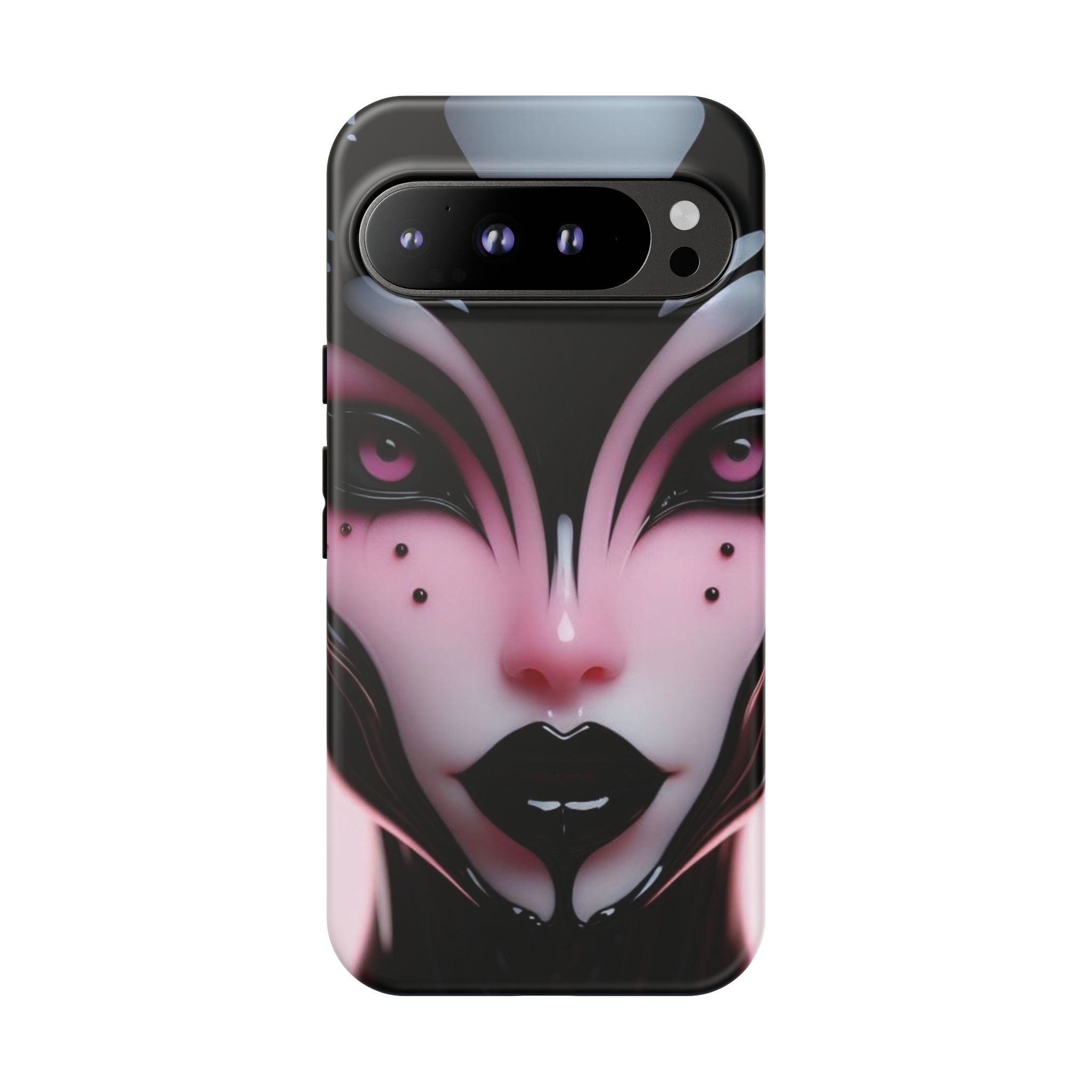 Pink Alien Tough Phone Case for iPhone, Galaxy, or Google Pixel