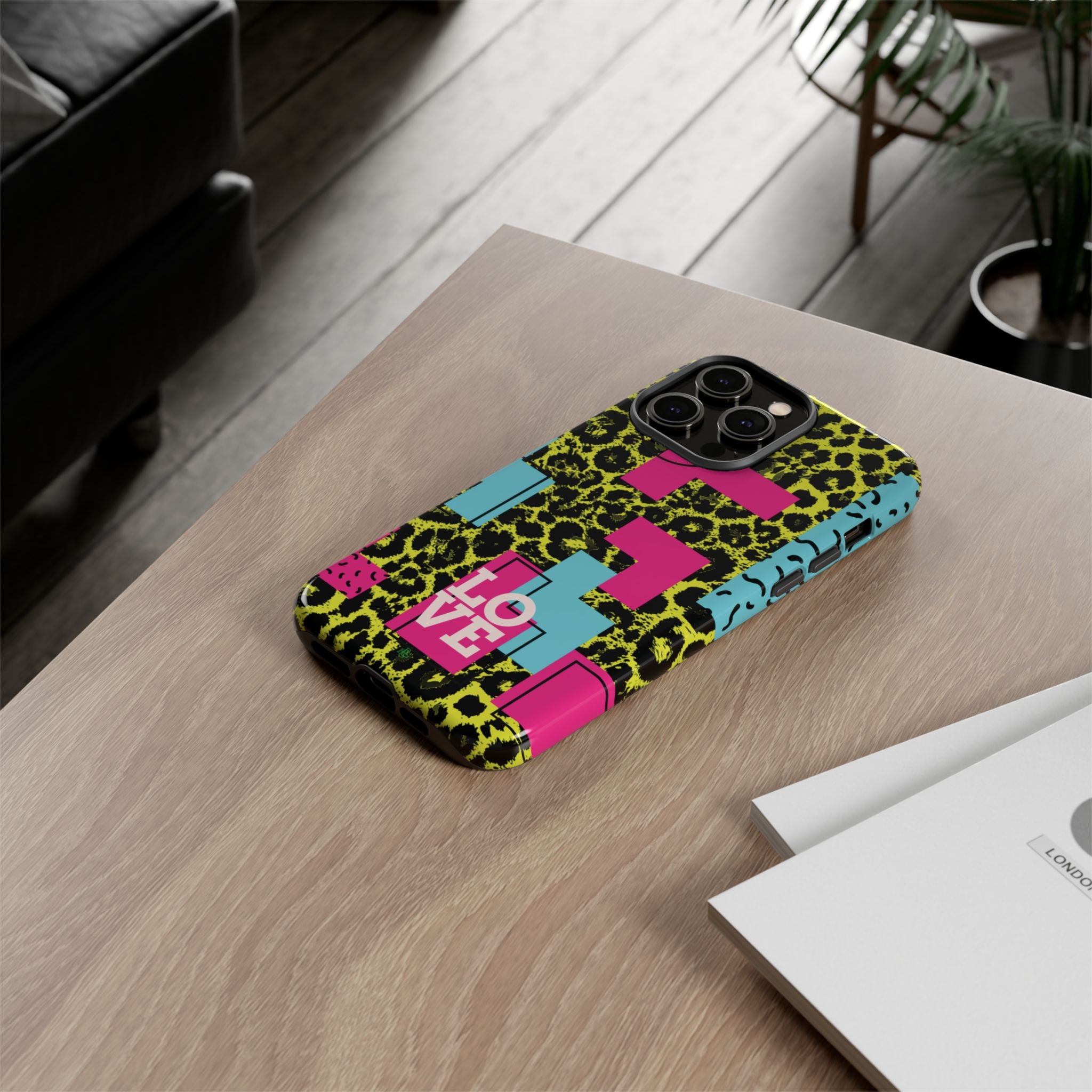 LOVE Neon Yellow RG Phone Case iPhone, Galaxy and Google Tough Cases