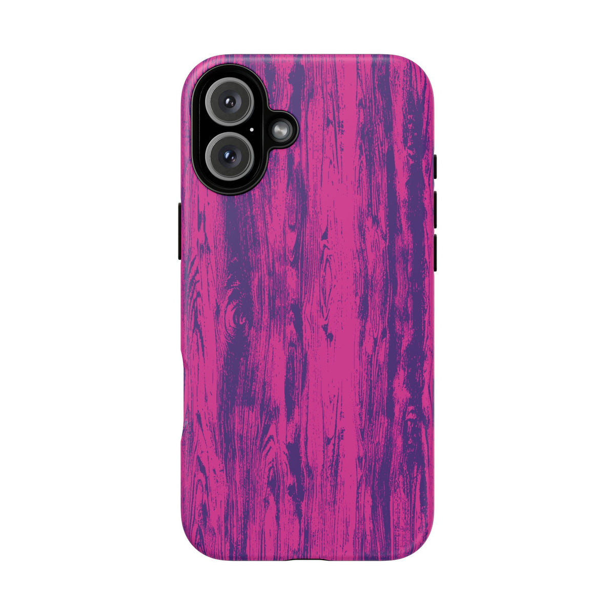 Pink Purple Wood Tough Phone Case iPhone, Galaxy, or Google Pixel