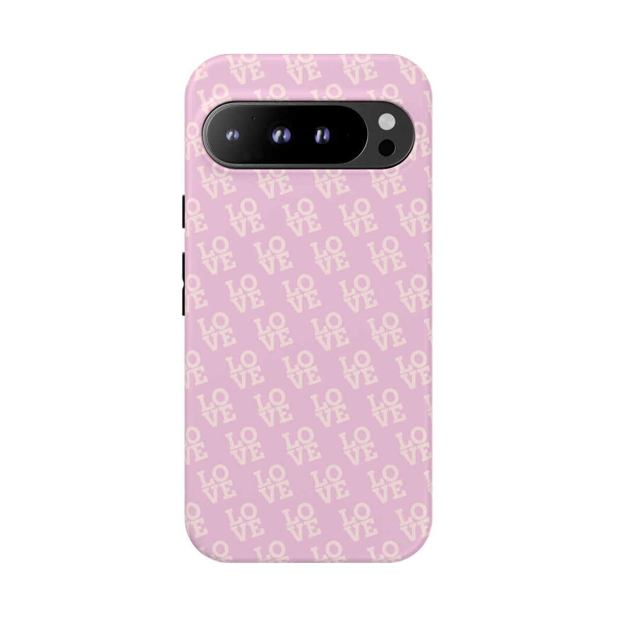 LOVE Pink Tough Phone Case for iPhone, Galaxy, or Google Pixel