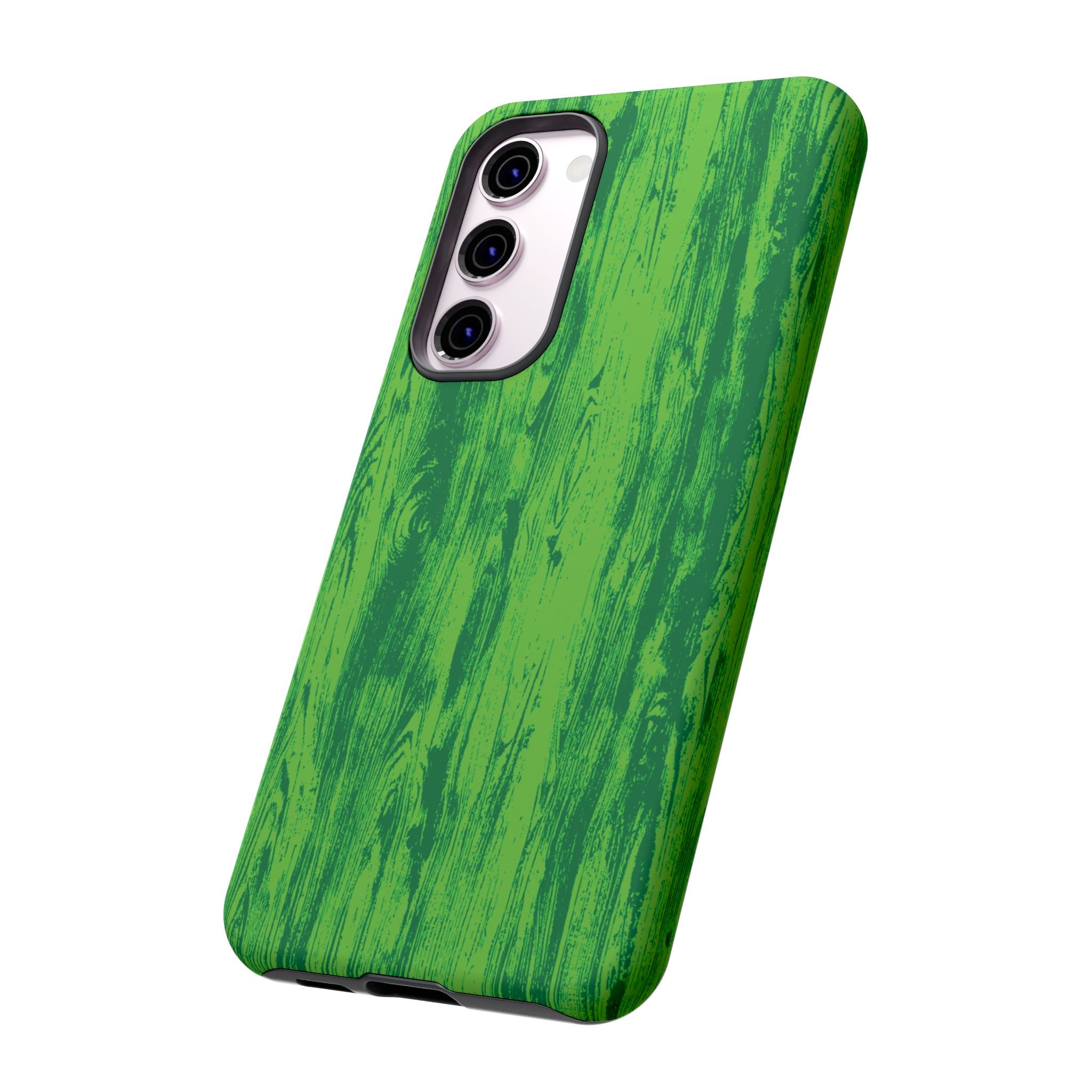 Neon Green Wood Tough Phone Case iPhone, Galaxy, or Google Pixel