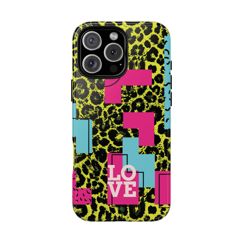 LOVE Neon Yellow RG Phone Case iPhone, Galaxy and Google Tough Cases