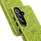 Neon Lime Wow Tough Case for iPhone, Galaxy, or Google Pixel
