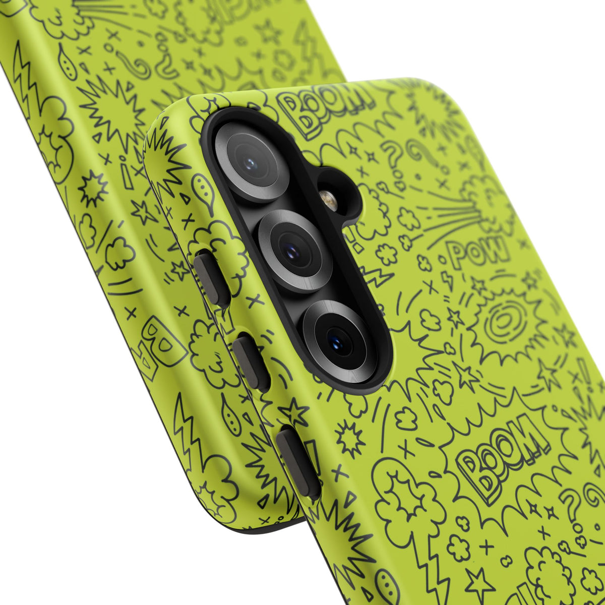 Neon Lime Wow Tough Case for iPhone, Galaxy, or Google Pixel