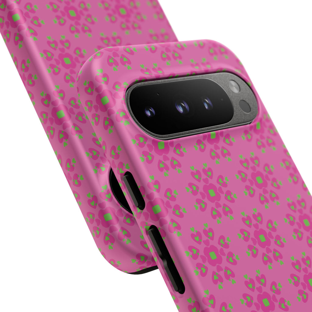 Floresta Heart Pink Tough Phone Case iPhone, Galaxy, or Google Pixel