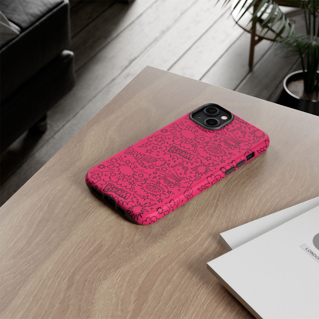 Boom Wow Tough Case for iPhone, Galaxy, or Google Pixel