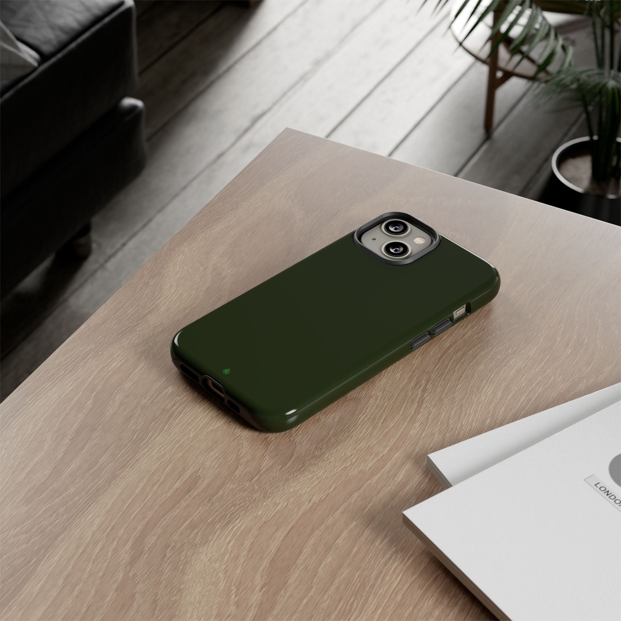 Olive Green Tough Phone Case for iPhone, Galaxy and Google Pixel