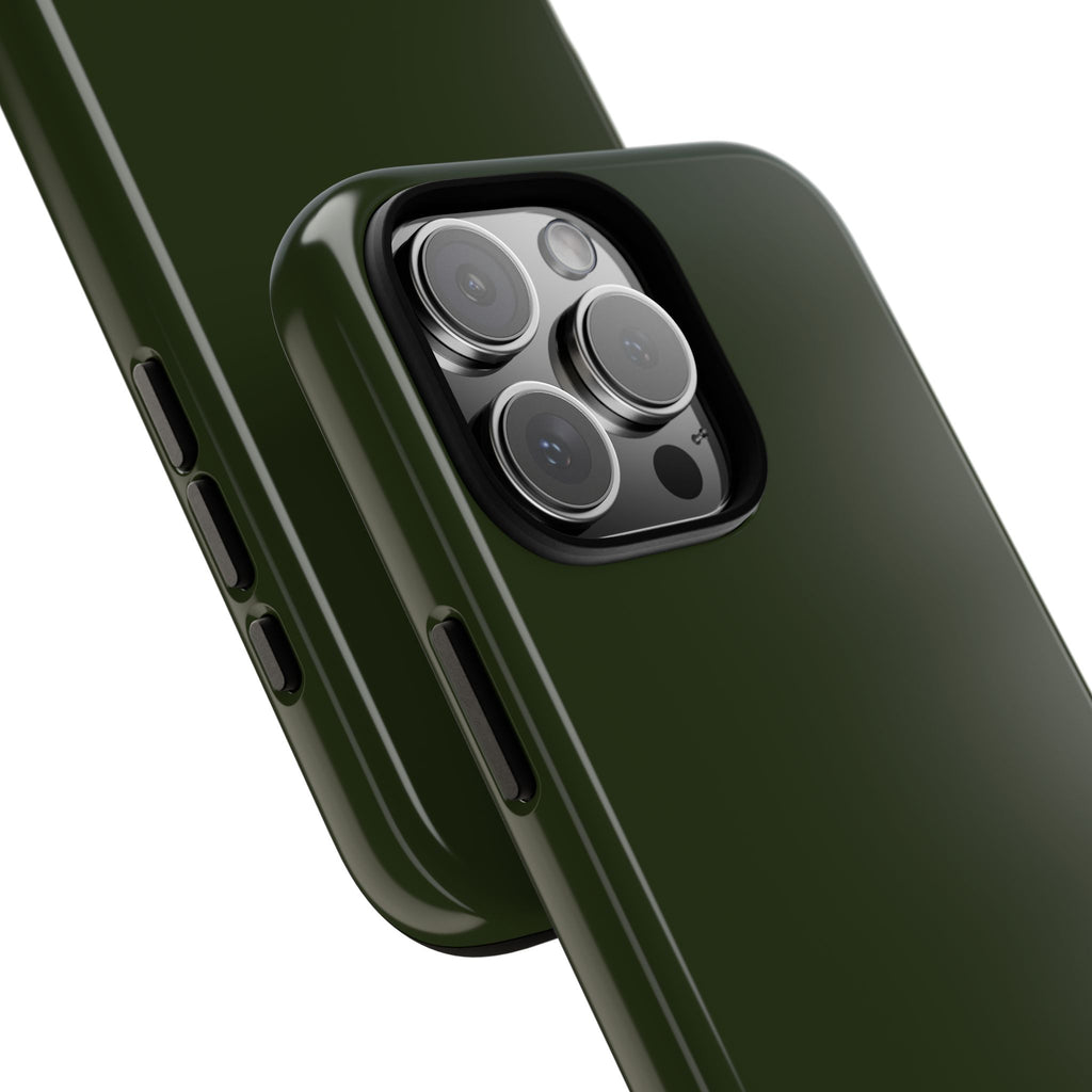 Olive Green Tough Phone Case for iPhone, Galaxy and Google Pixel