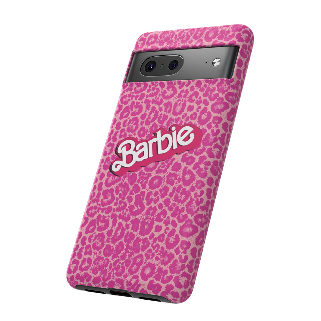 Hot Neon Pink Leopard Barb Tough Phone Case iPhone, Galaxy, or Google Pixel