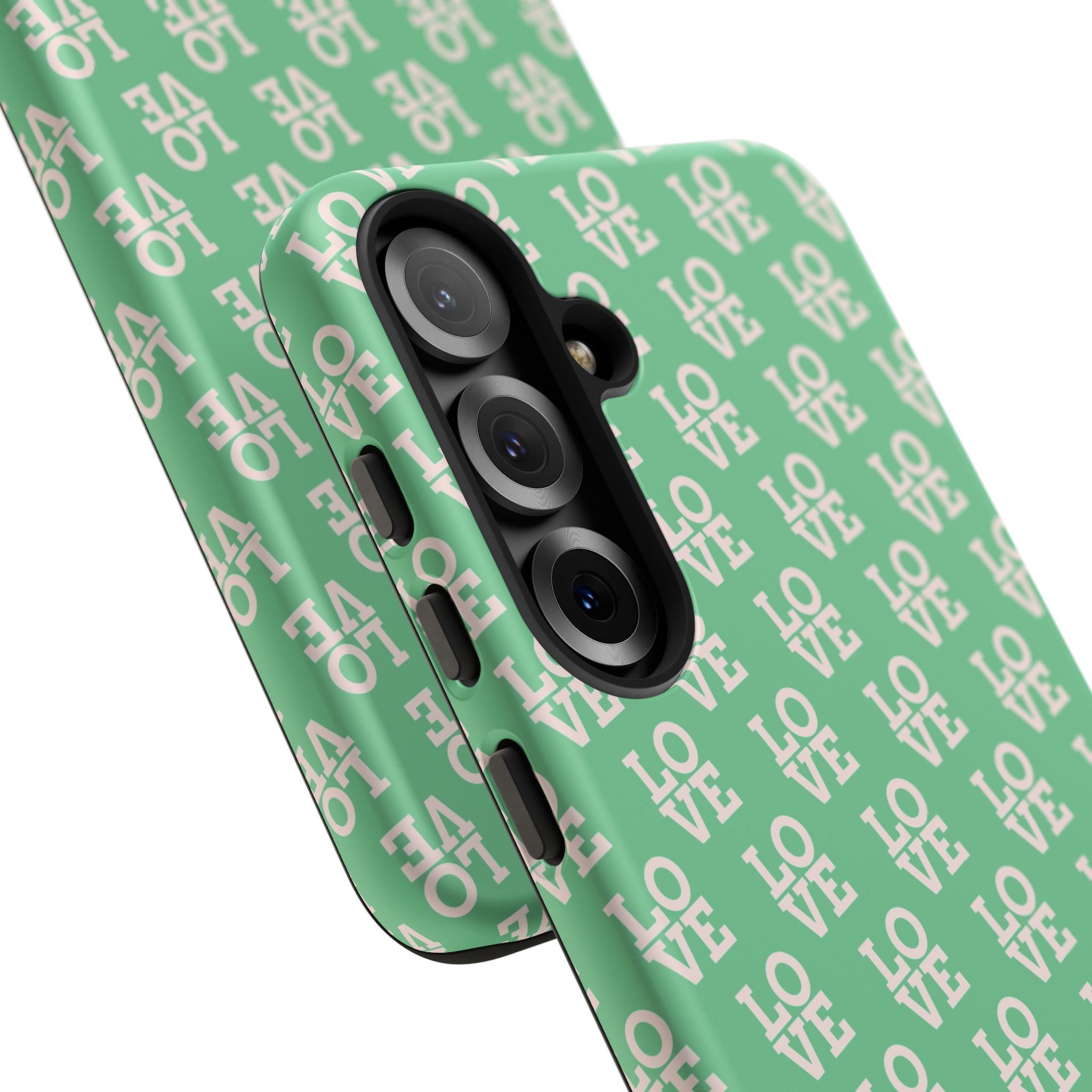LOVE Aqua Tough Phone Case for iPhone, Galaxy, or Google Pixel