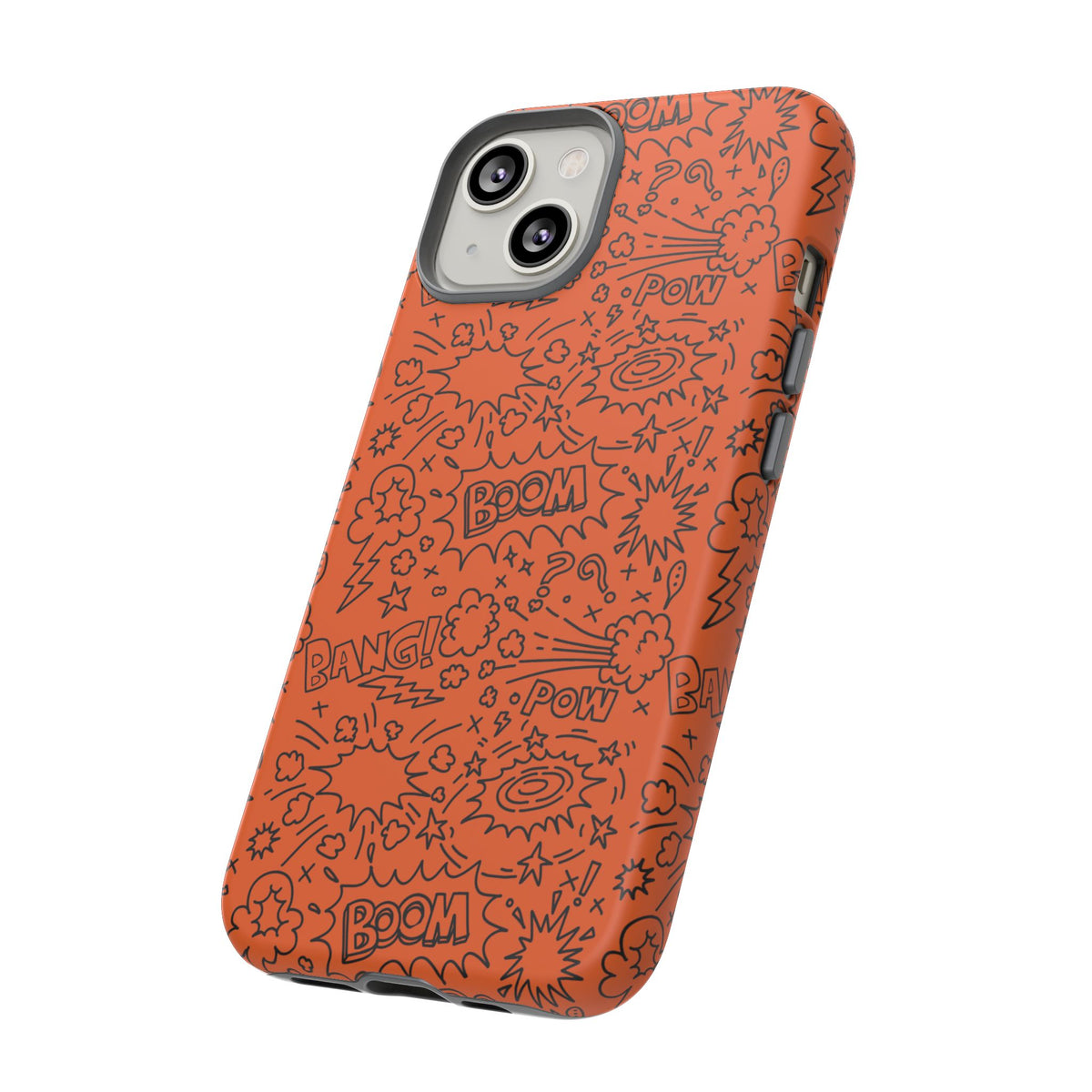 Wow Orange Tough Case for iPhone, Galaxy, or Google Pixel