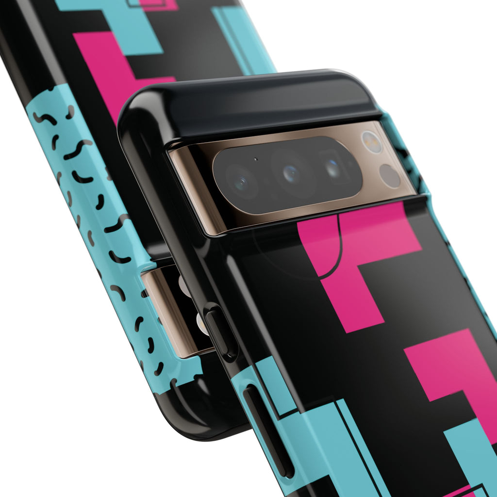 Retro Blocks LOVE Tough Case for iPhone, Galaxy or Google Pixel