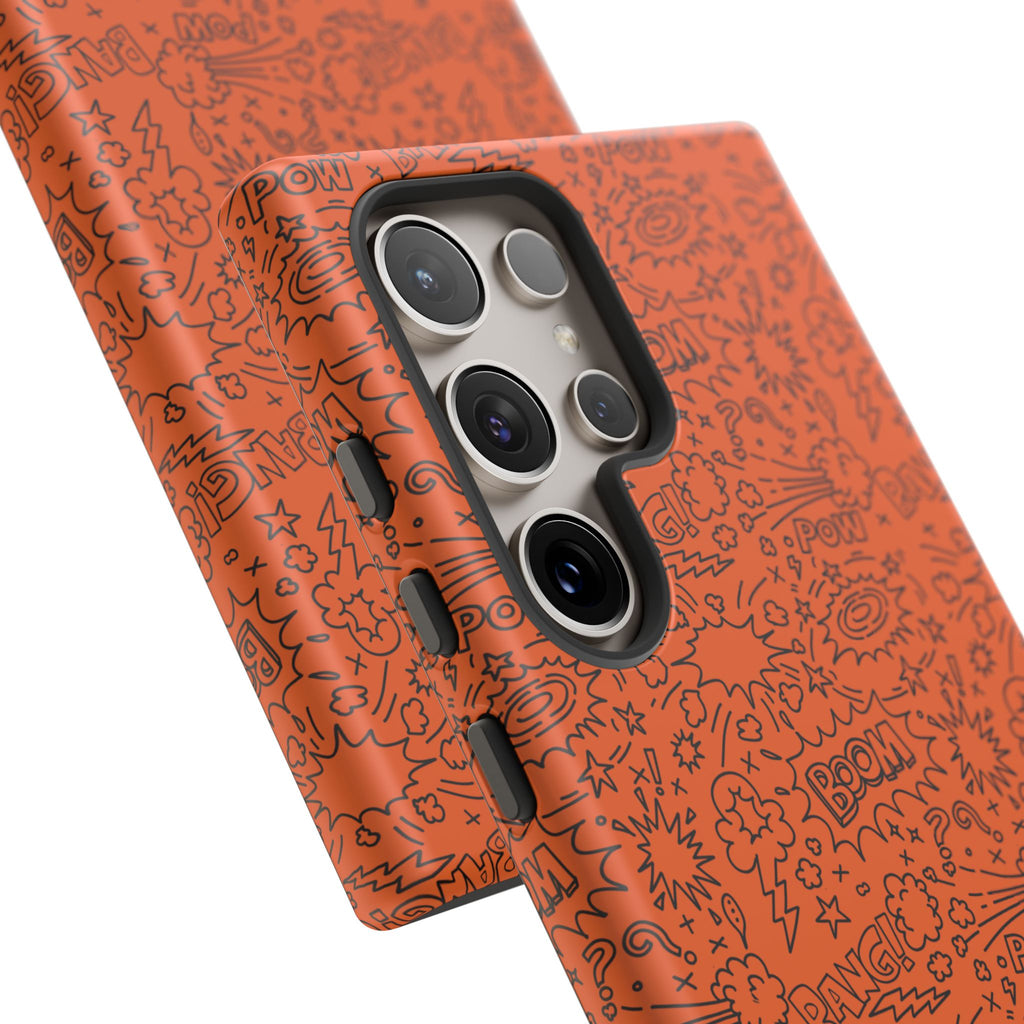 Wow Orange Tough Case for iPhone, Galaxy, or Google Pixel