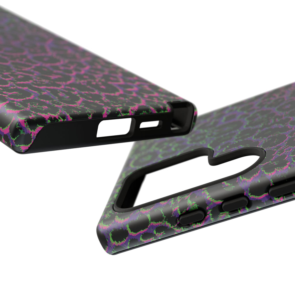 Colorful Leopard Tough Phone Case for iPhone, Galaxy, or Google Pixel