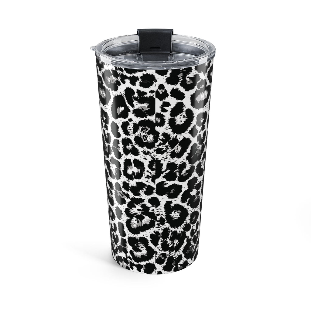 Black and White Leopard Tumbler 20oz