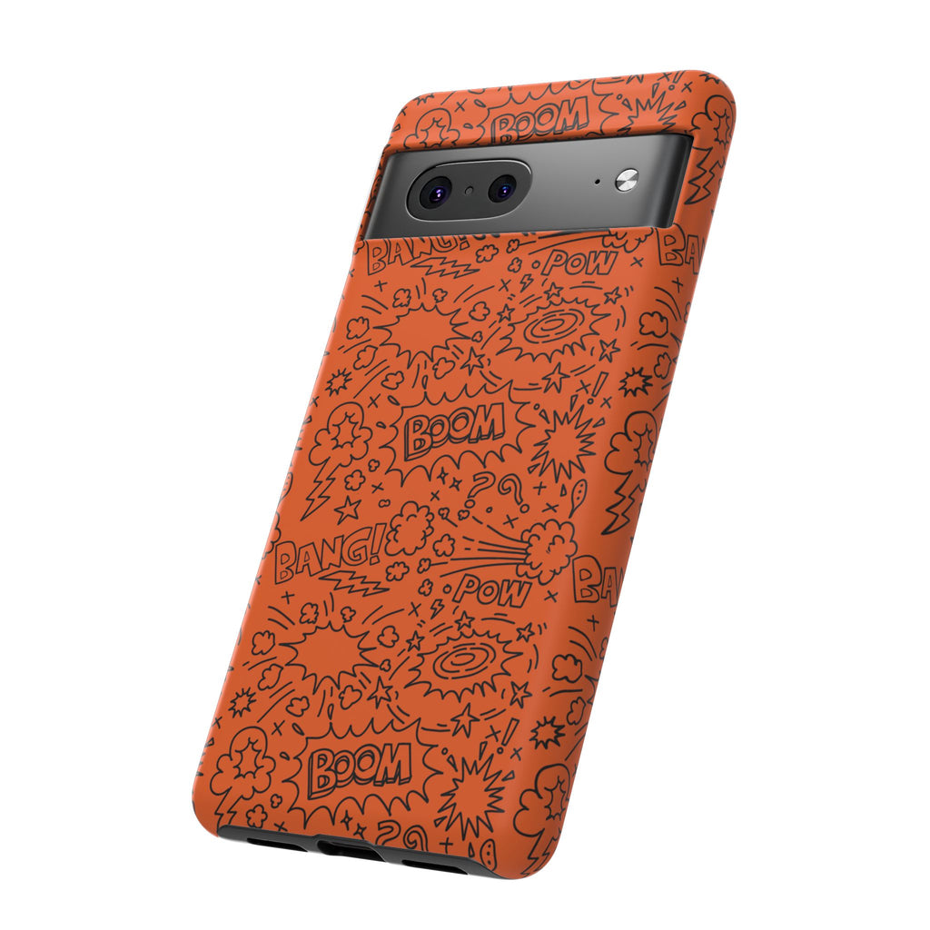 Wow Orange Tough Case for iPhone, Galaxy, or Google Pixel