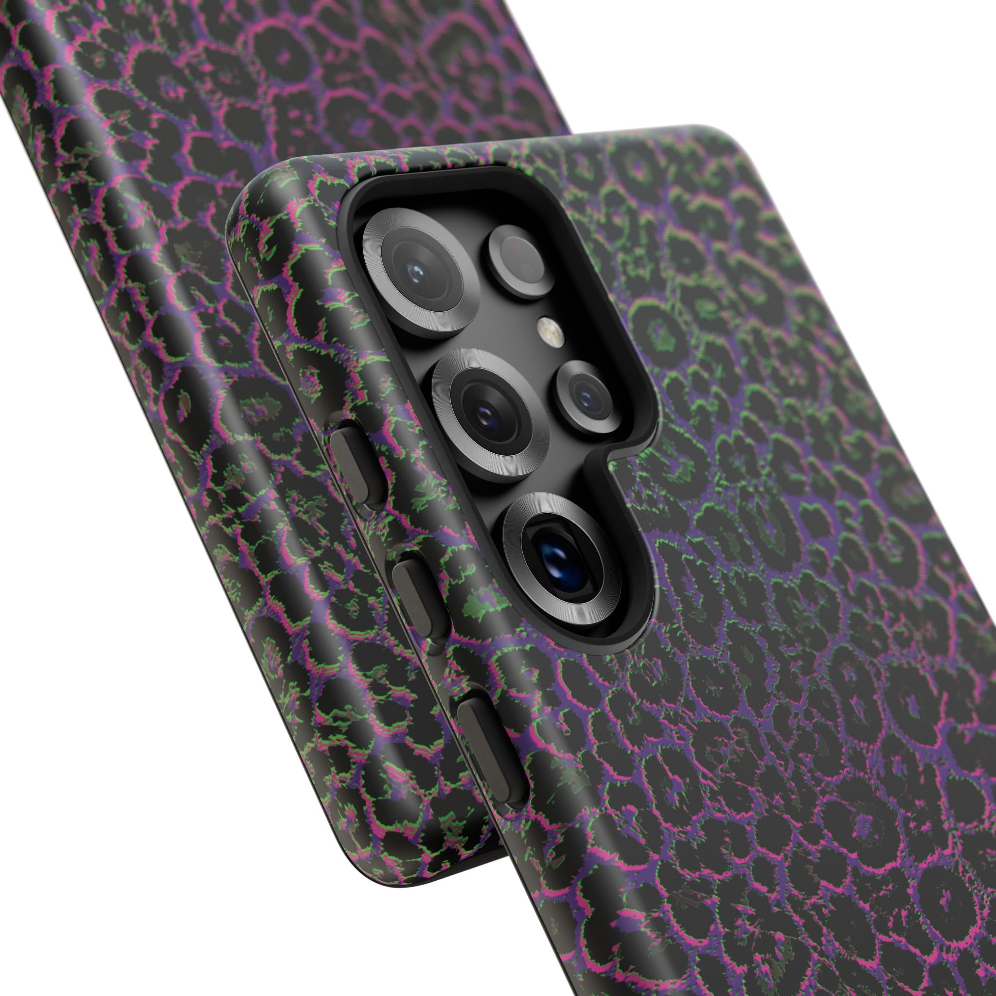 Colorful Leopard Tough Phone Case for iPhone, Galaxy, or Google Pixel
