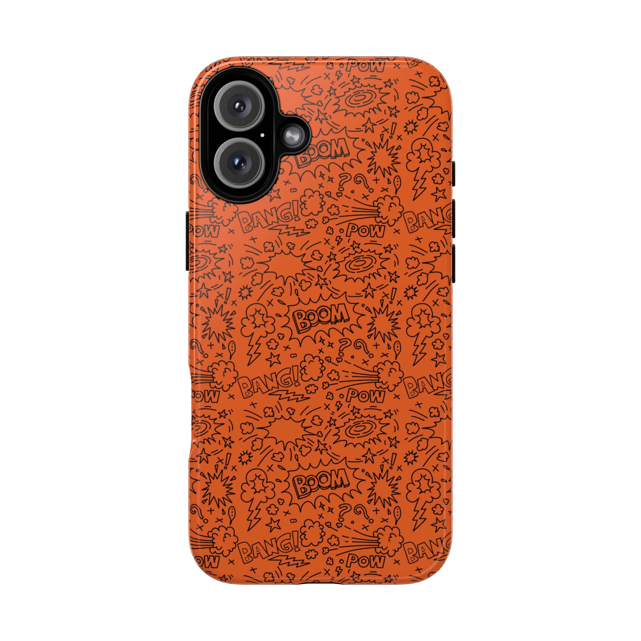 Wow Orange Tough Case for iPhone, Galaxy, or Google Pixel