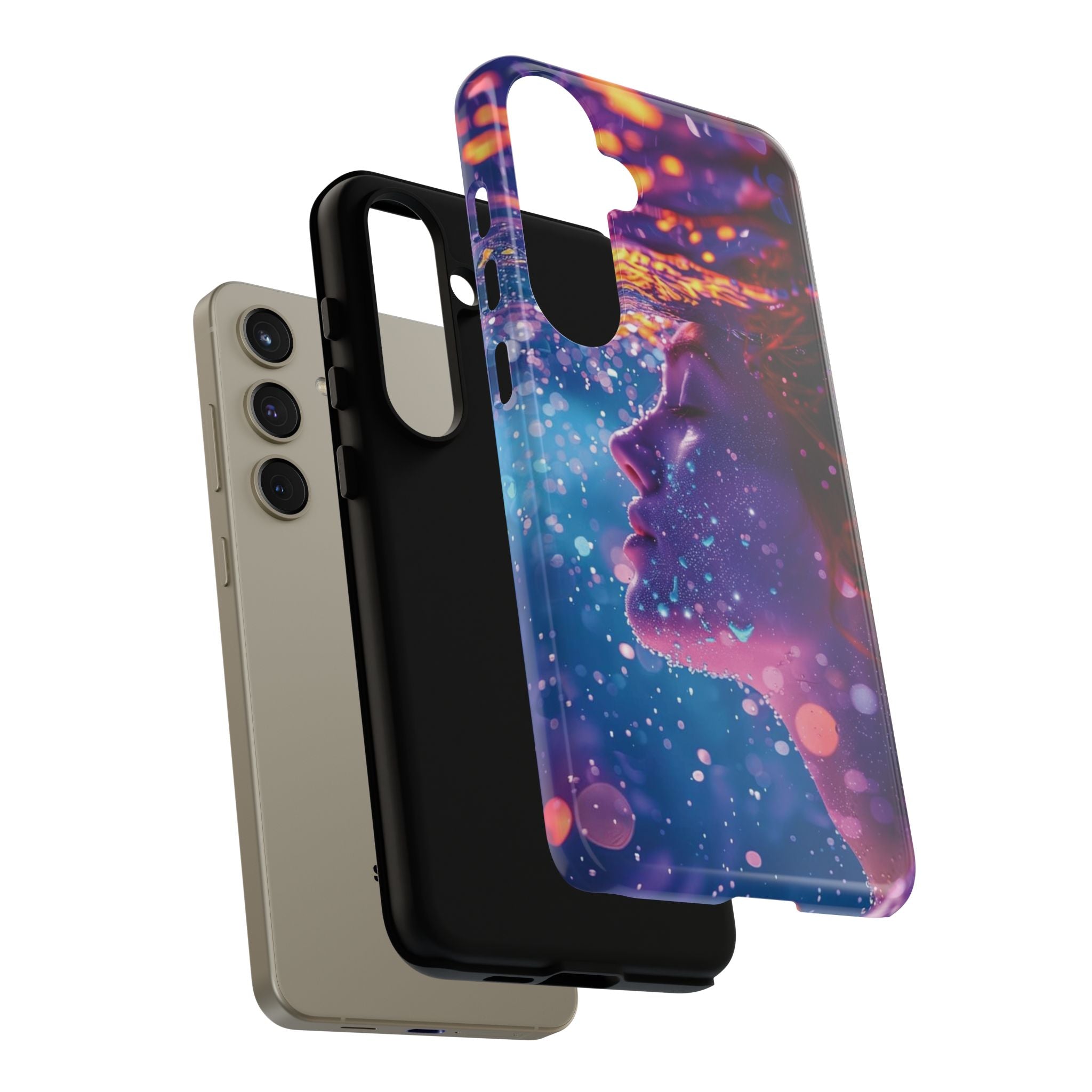 Meditating Underwater Tough Phone Case for iPhone, Galaxy, or Google Pixel
