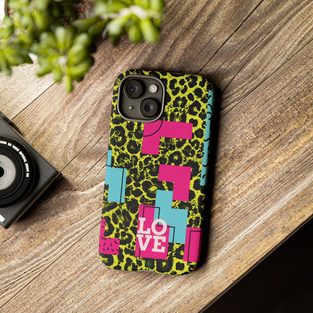 LOVE Neon Yellow RG Phone Case iPhone, Galaxy and Google Tough Cases