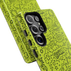 Neon Lime Wow Tough Case for iPhone, Galaxy, or Google Pixel