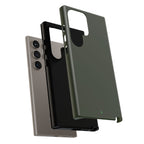 Olive Green Tough Phone Case for iPhone, Galaxy and Google Pixel