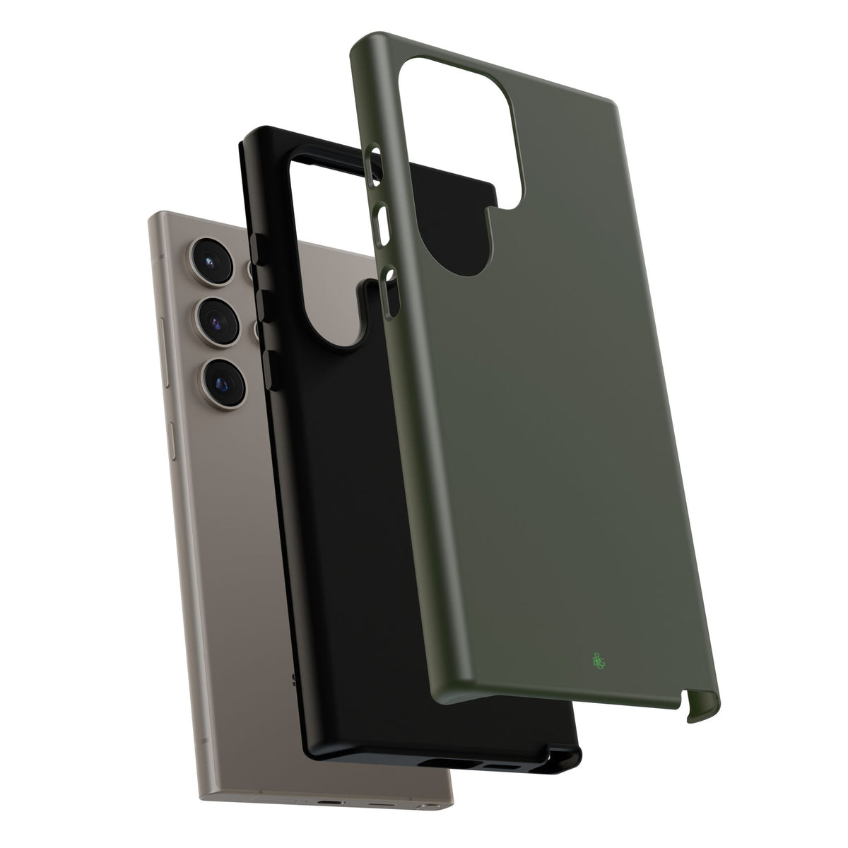 Olive Green Tough Phone Case for iPhone, Galaxy and Google Pixel