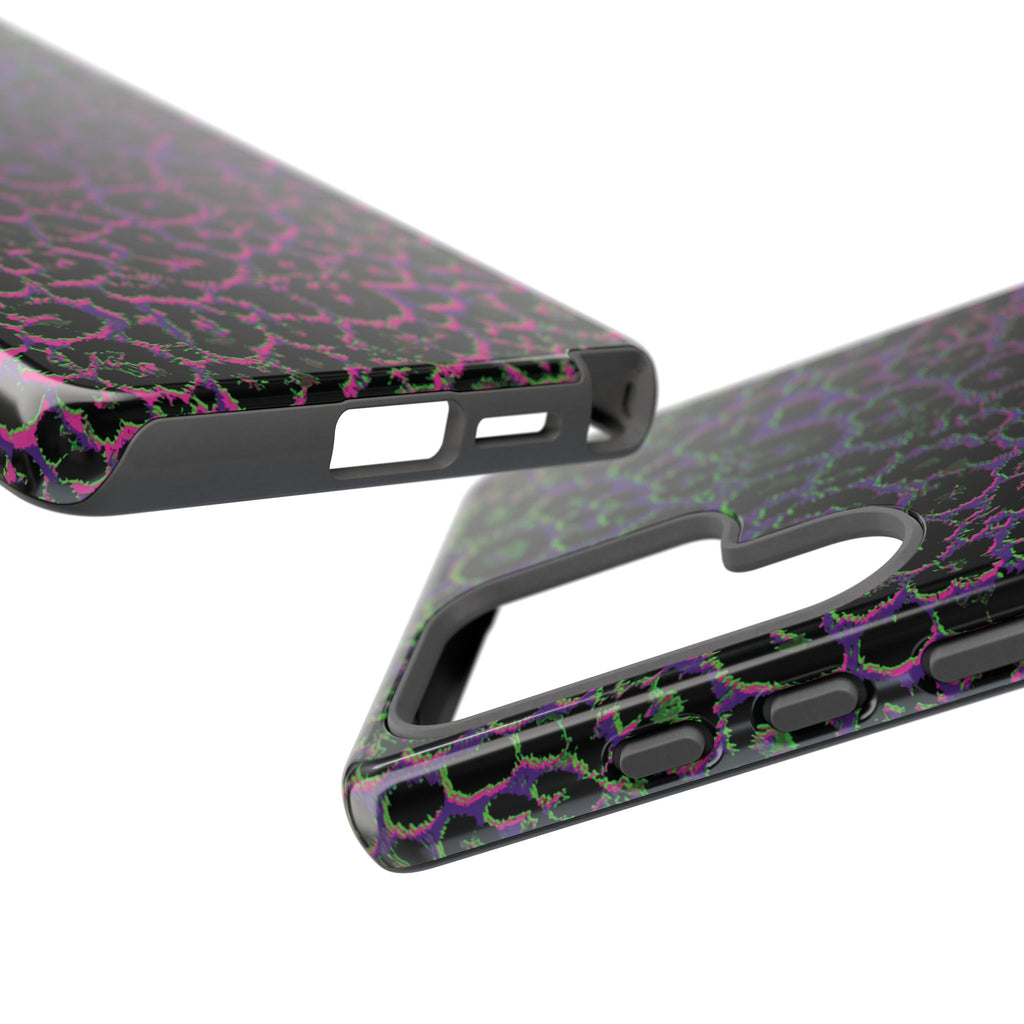 Colorful Leopard Tough Phone Case for iPhone, Galaxy, or Google Pixel