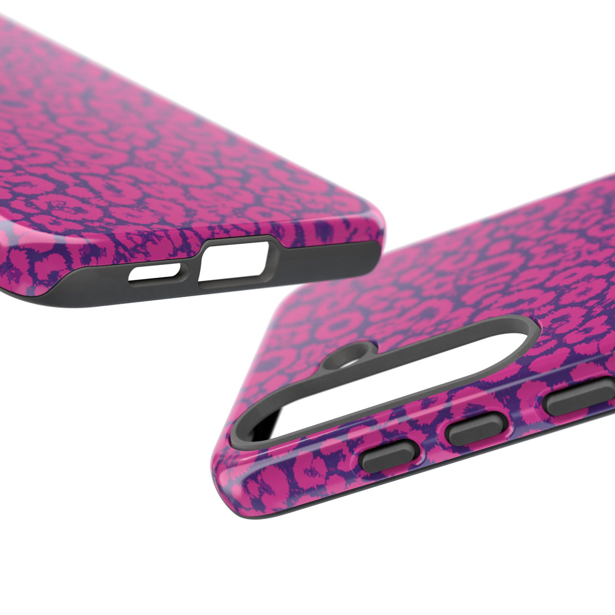 Pink Purple Leopard Tough Phone Case iPhone, Galaxy and Google Pixel