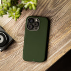 Olive Green Tough Phone Case for iPhone, Galaxy and Google Pixel
