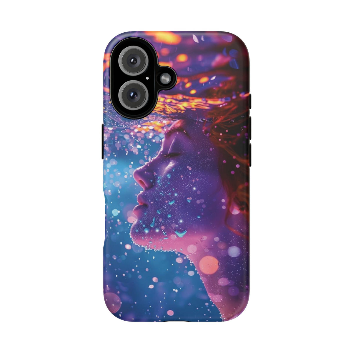 Meditating Underwater Tough Phone Case for iPhone, Galaxy, or Google Pixel