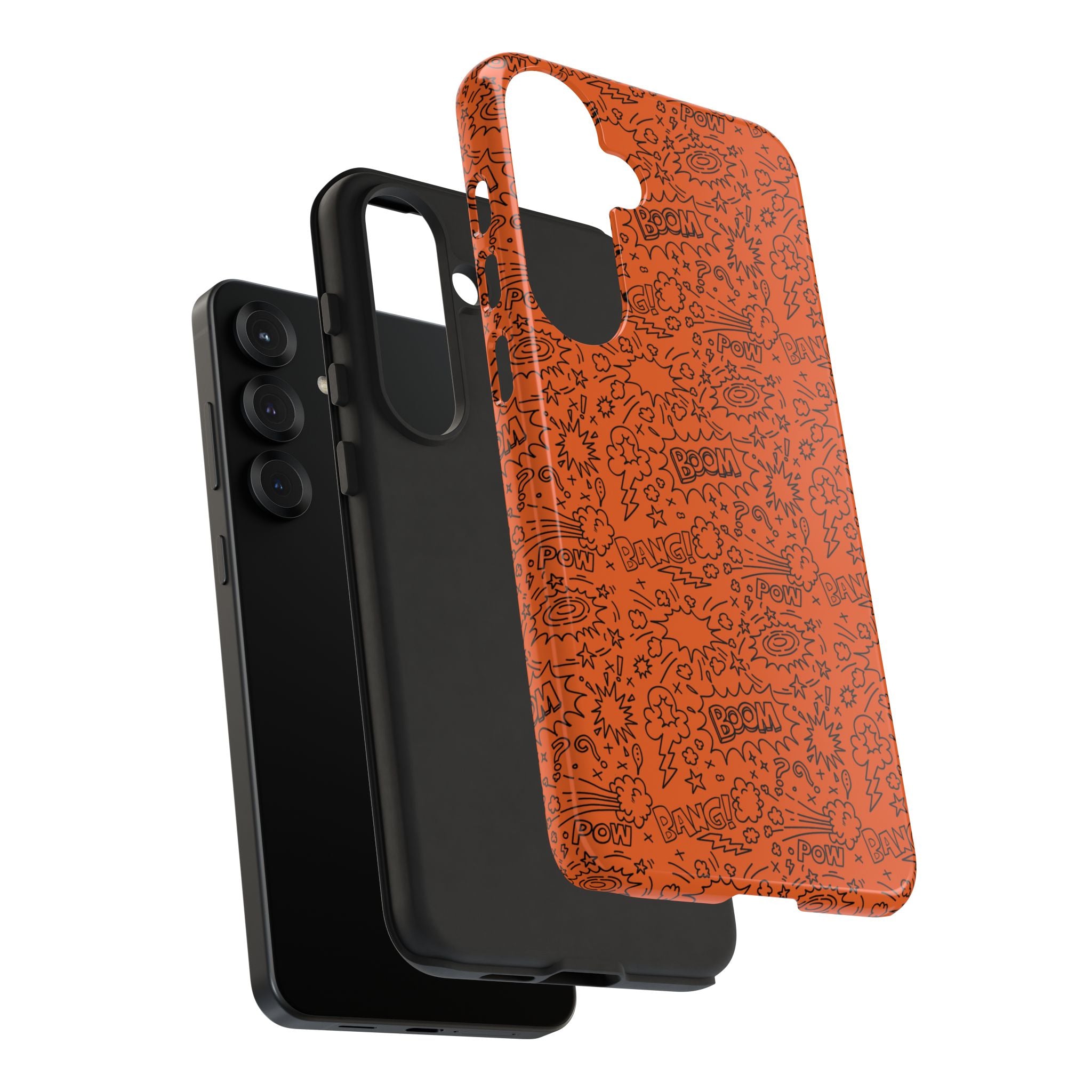 Wow Orange Tough Case for iPhone, Galaxy, or Google Pixel