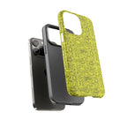 Neon Yellow Wow RG Tough Phone Case for iPhone, Galaxy, or Google Pixel