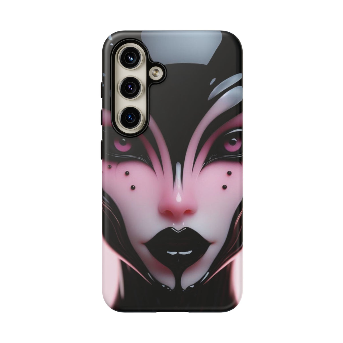Pink Alien Tough Phone Case for iPhone, Galaxy, or Google Pixel