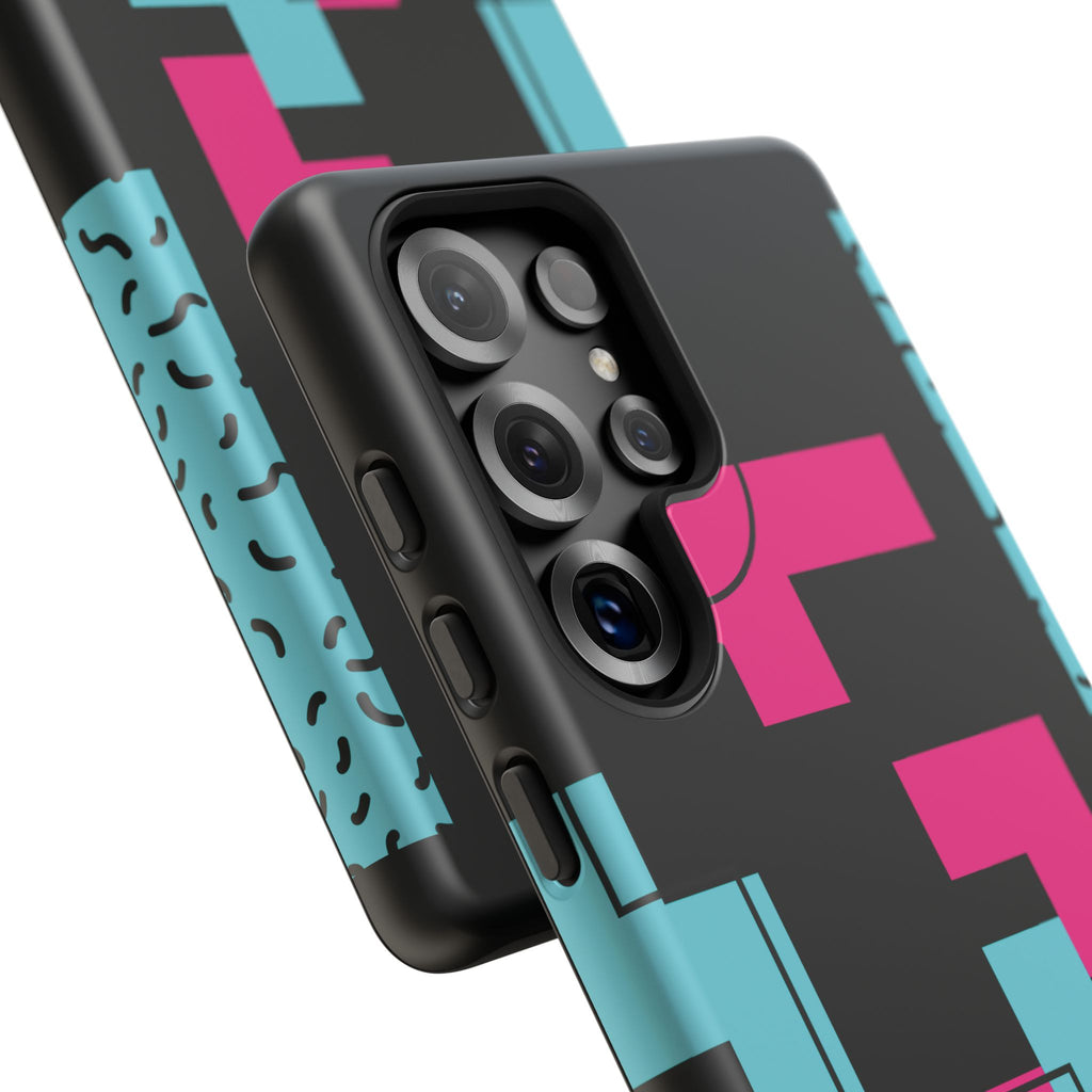 Retro Blocks LOVE Tough Case for iPhone, Galaxy or Google Pixel