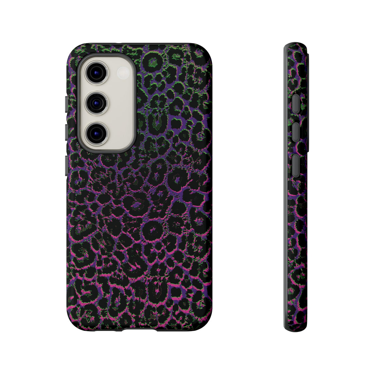 Colorful Leopard Tough Phone Case for iPhone, Galaxy, or Google Pixel