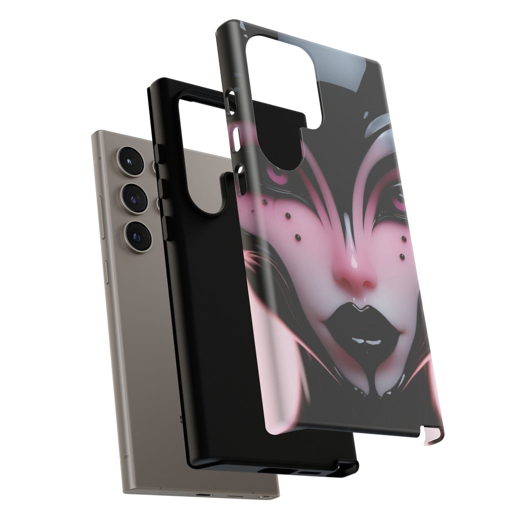 Pink Alien Tough Phone Case for iPhone, Galaxy, or Google Pixel