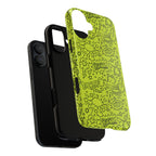 Neon Lime Wow Tough Case for iPhone, Galaxy, or Google Pixel