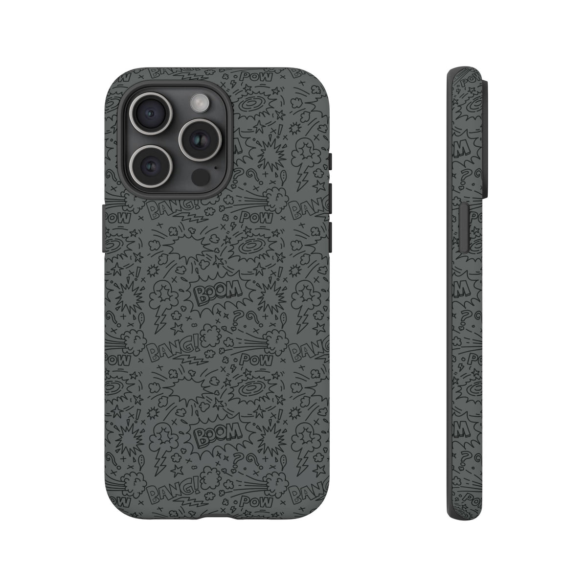 POW BOOM Comics style Tough Phone Case for iPhone, Galaxy, or Google Pixel